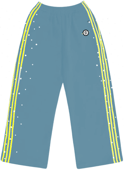 Rhinestone Trackpants (Blue)